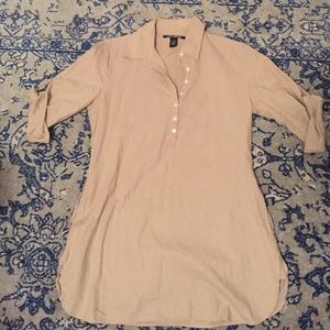 Lucky Brand Linen Top w. Pockets