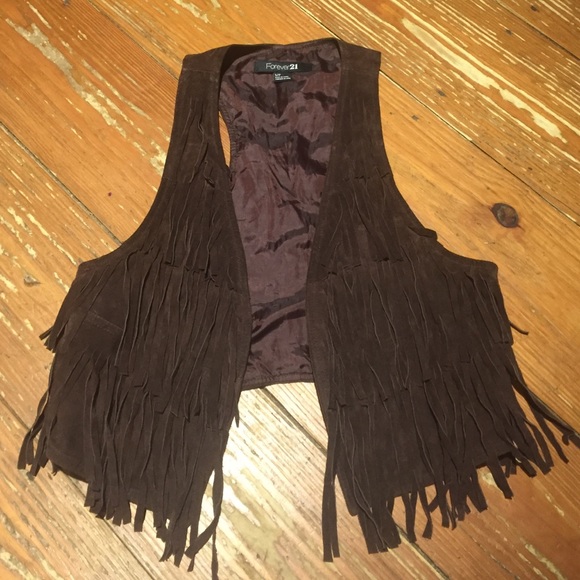Leather Fringe Vest
