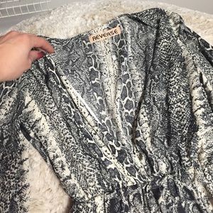 revolve Dresses - Deep V Long sleeve Romper from Revolve- never worn revolve Dresses - Deep V Long sleeve Romper from Revolve- never worn