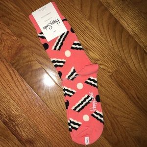 Pastel Pink Bacon Happy Socks