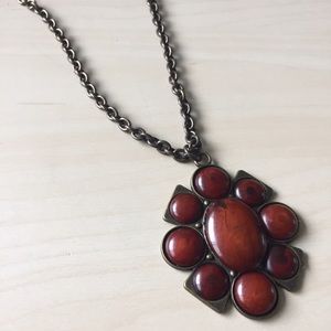 Vintage Brass Necklace - costume jewelry