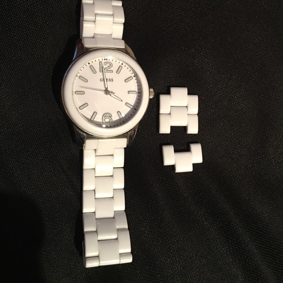 Guess white watch
