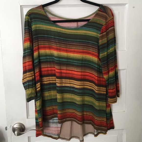 Multicolor flowy tunic
