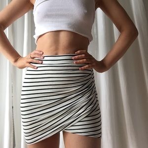 Zara Striped Mini Skirt