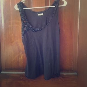 Silence + Noise Black Top: Size Medium