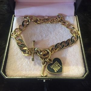 Juicy Couture Chain Link Necklace with Charms