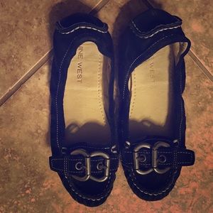 Nine West suede flats