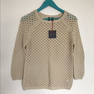 Cynthia Rowley tan sweater