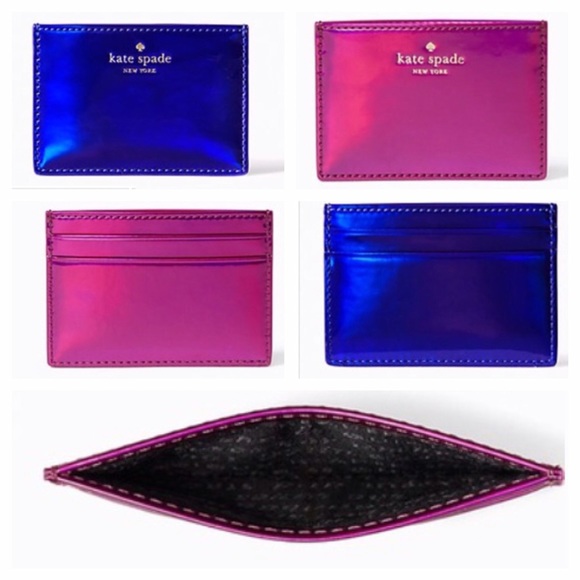 SOLD❤️Kate Spade ♠️ Iridescent ID Card Holder - Picture 3 of 7