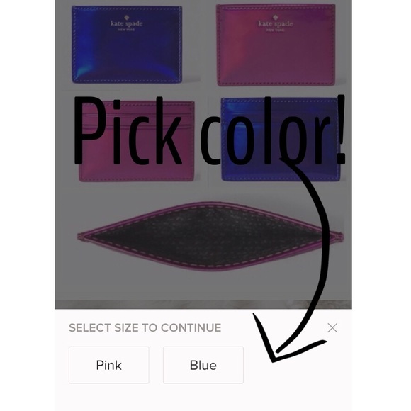 SOLD❤️Kate Spade ♠️ Iridescent ID Card Holder - Picture 5 of 7