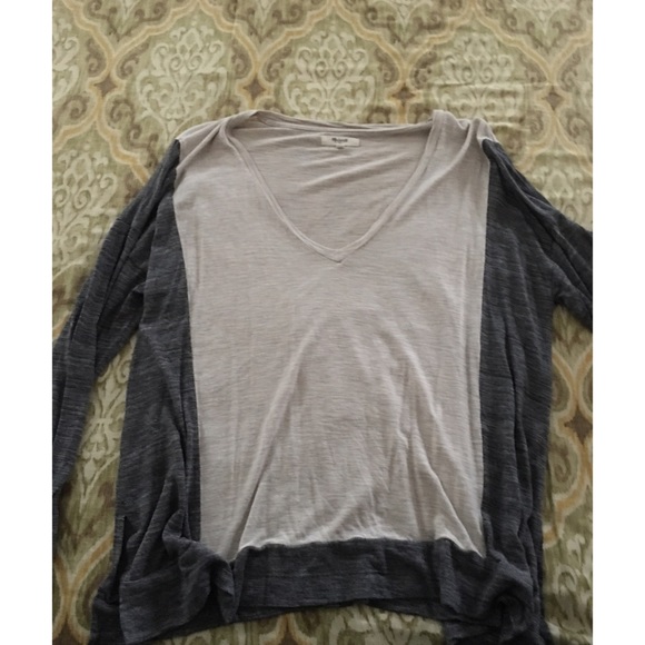 Madewell Tops - Madewell Long sleeve two color top!