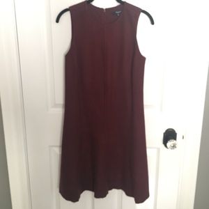 FINAL SALE Madewell Maroon Wool Drop Waist Dress
