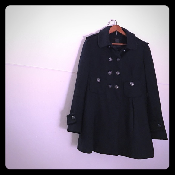 Victoria's Secret navy blue military peacoat