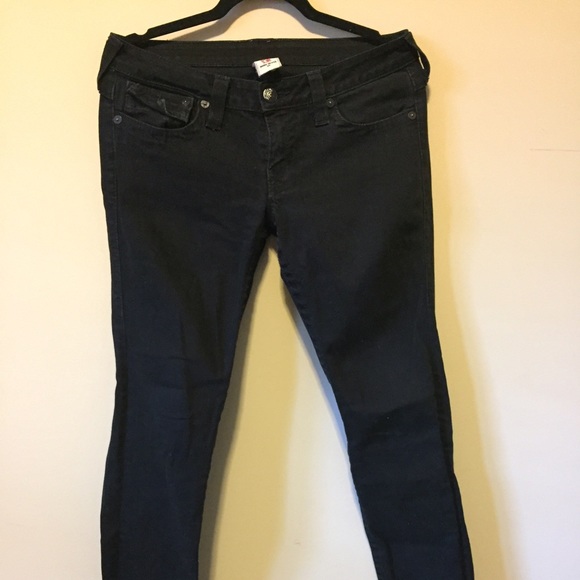 True religion black skinny jeans