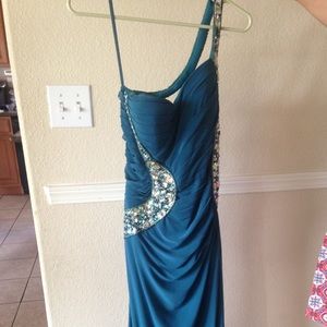 Teal prom gown/dress