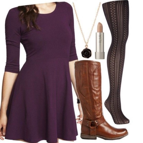 Comfy purple dress