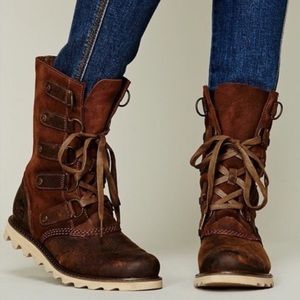 Sorel Scotia leather waterproof lace up boot 8