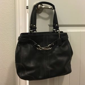 Coach black shoulder bag