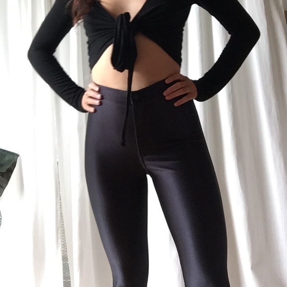 American Apparel Black Disco Pants