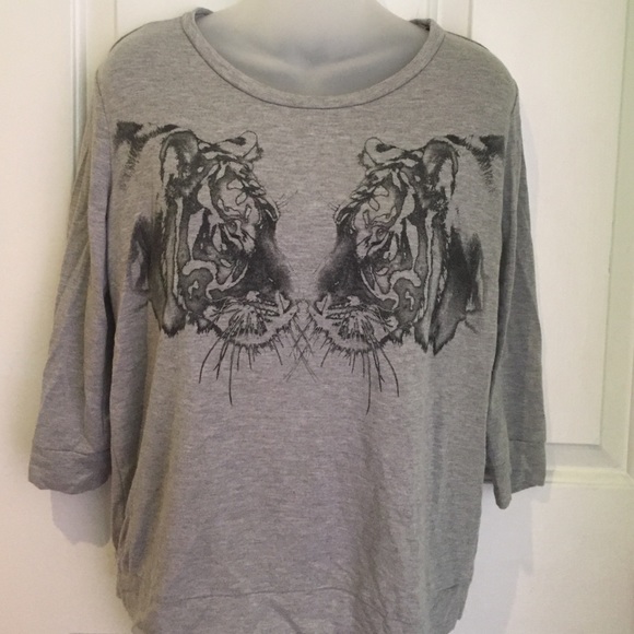 Grey & Black Tiger Long Sleeve