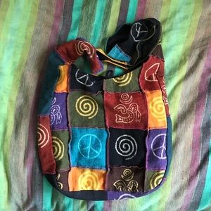 100% cotton made in Nepal cross-body bag