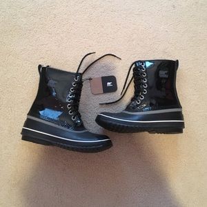 SOREL women's 1964 premium shiny black boots