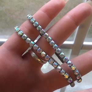 CATHERINE POPESCO stretch "AB" stone bracelets