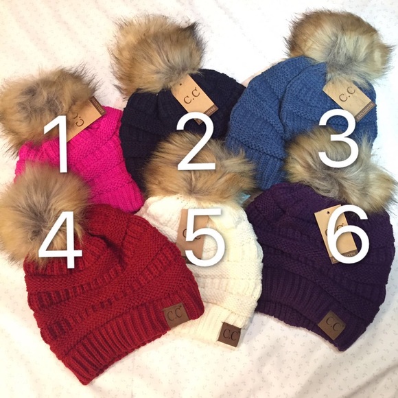 2pcs C.C winter hats - Picture 1 of 1