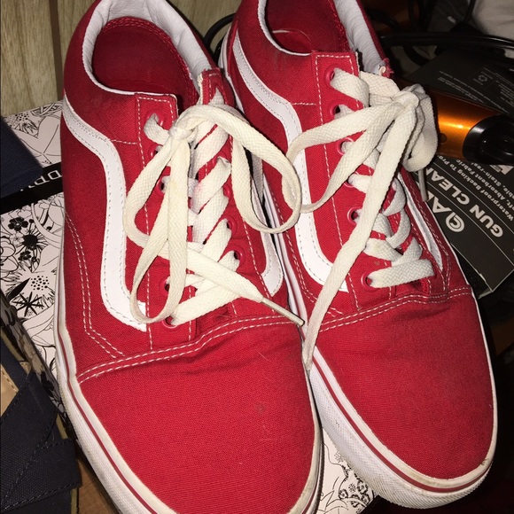 Red Vans- worn few times - Picture 2 of 2