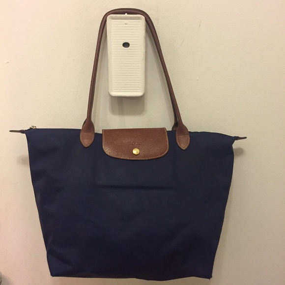 Longchamp Handbags - Navy Longchamp Tote!!