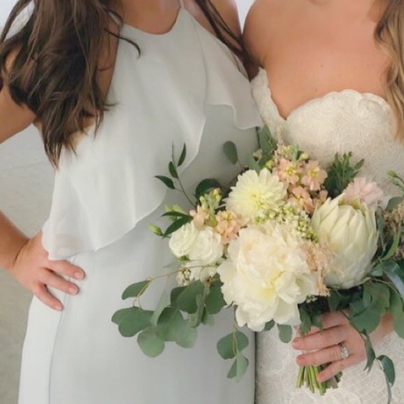 Nouvelle Amsale Dinah Bridesmaid Gown in Cloud