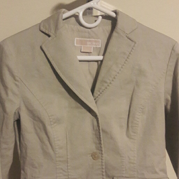 Michael Kors khaki blazer size 4 - Picture 2 of 3