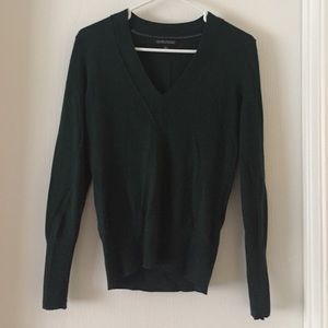 Hunter green cashmere blend sweater