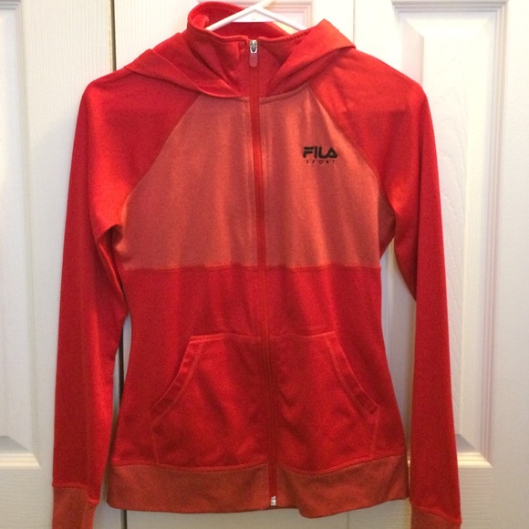 Red Fila Sport athletic sweatshirt