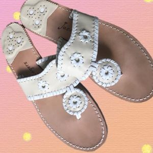 White Jack Rodgers Sandals