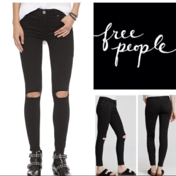 Free People Busted Knee Skinny Size 26