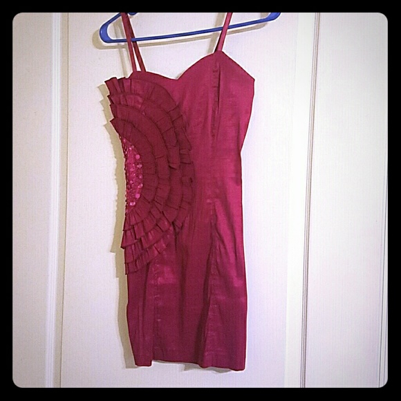 Pink mini dress