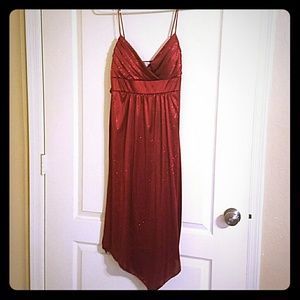 Red sparkly dress