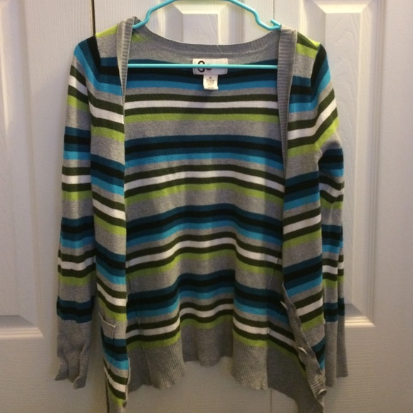 Kohls striped cardigan