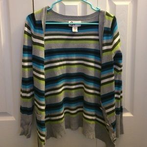 Kohls striped cardigan