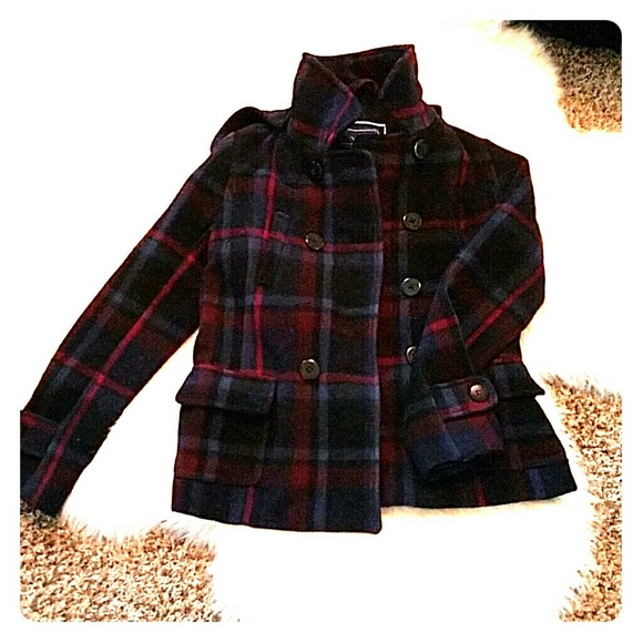 Plaid winter coat