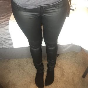 H&M: "leather" feeling Jeans
