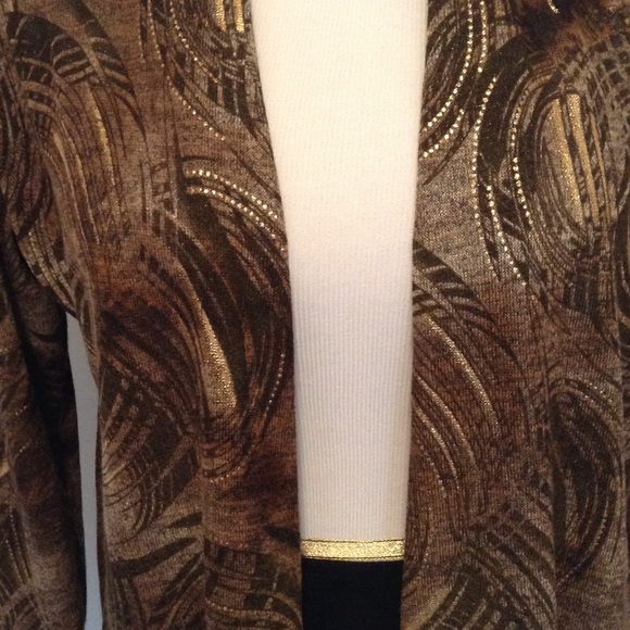 Chico's Gold Thread Unconstructed Jacket - image 2