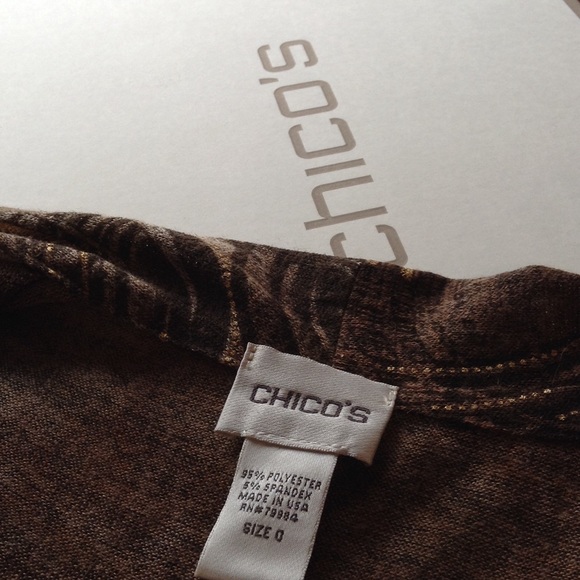 Chico's Gold Thread Unconstructed Jacket - image 4