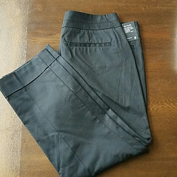 NY&CO crop slim leg black pants size 6
