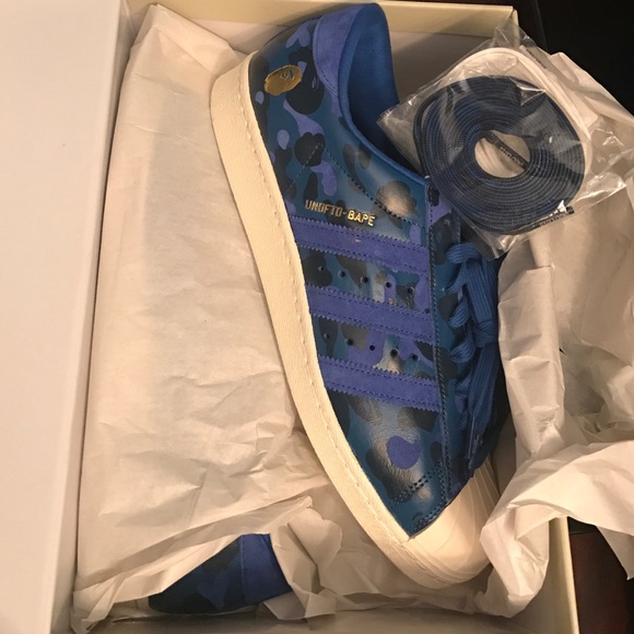 Brand new adidas x bape x undefeated collab