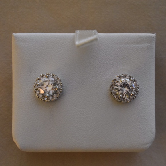 CZ stud earrings