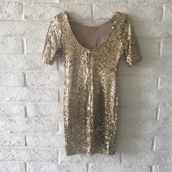 Gold Sequin Dress - Picture 2 of 2