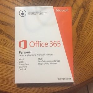 Microsoft Office 365 personal subscription NEW