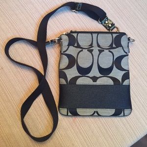 Black Coach Cross-Body Purse
